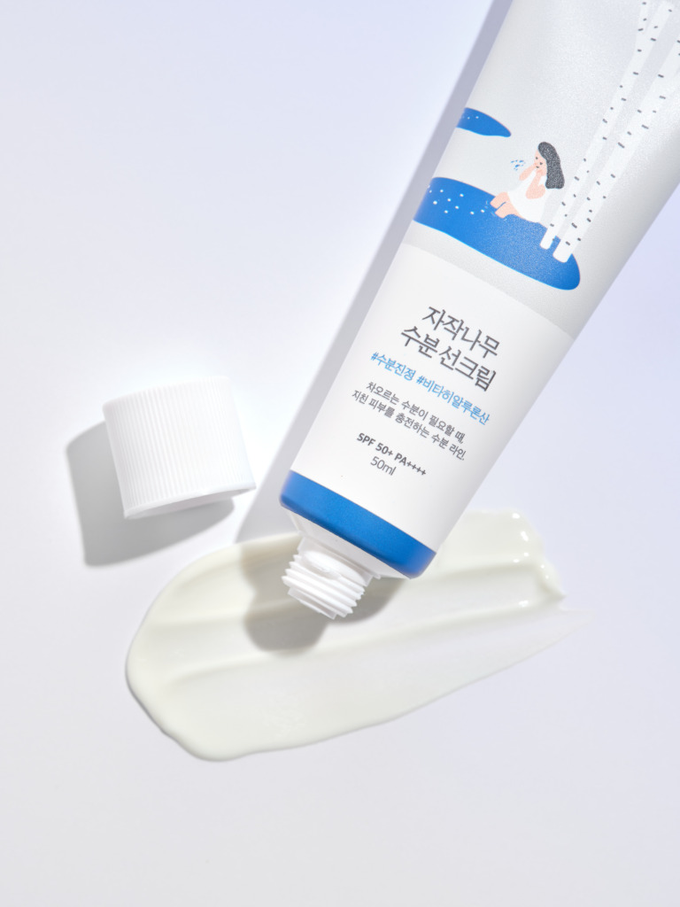 Round Lab Birch Juice Moisturizing Sunscreen 50 мл — Увлажняющий солнцезащитный крем с березовым соком