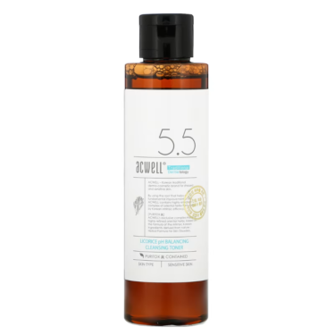 Acwell Licorice pH Balancing Cleansing Toner 150 мл — Балансуючий тонер з екстрактом солодки