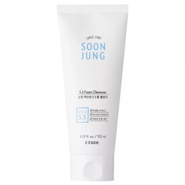 Etude Soon Jung ph5.5 Foam Cleanser 150 мл — Слабокислотна пінка для вмивання