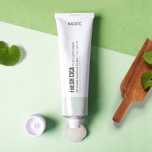 Nacific Fresh Cica Plus Clear Cream 50 г — Заспокійливий крем для обличчя для чутливої та проблемної шкіри Nacific Fresh Cica Plus Clear Cream 50 г — Заспокійливий крем для обличчя для чутливої та проблемної шкіри