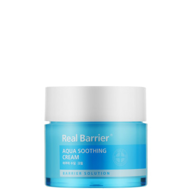 Real Barrier Aqua Soothing Cream 50 мл — Успокаивающий гель-крем для лица с гиалуроновой кислотой Real Barrier Aqua Soothing Cream 50 мл — Успокаивающий гель-крем для лица с гиалуроновой кислотой