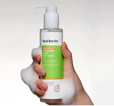 Real Barrier Control-T Cleansing Foam 190 мл — Слабокислотна гель-пінка для жирної шкіри Real Barrier Control-T Cleansing Foam 190 мл — Слабокислотна гель-пінка для жирної шкіри