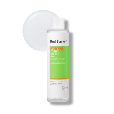 Real Barrier Control-T Toner 190 мл — Гіпоалергенний себорегулюючий тонер для жирної, чутливої, схильної до висипань шкіри