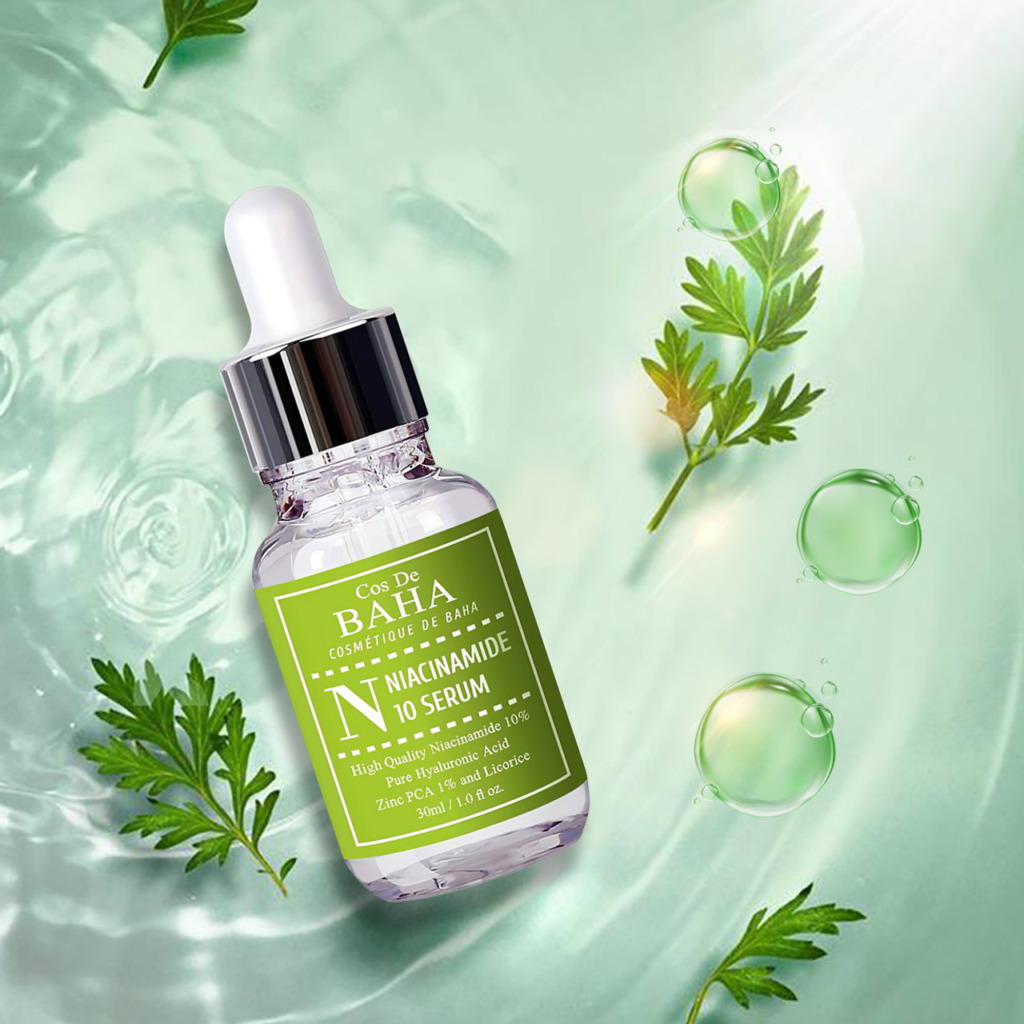Cos De BAHA Niacinamide 10 Serum 30 мл — Протизапальна сироватка для жирної шкіри з ніацинамідом та цинком