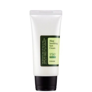 COSRX Aloe Soothing Sun Cream SPF 50+ PA+++ 50 мл — Зволожуючий сонцезахисний крем із екстрактом алое SPF50+