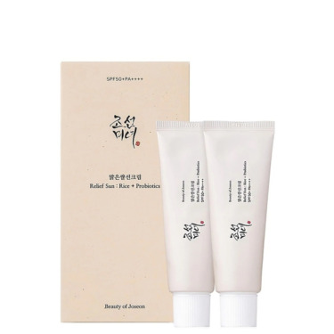 Beauty Of Joseon Relief Sun : Rice + Probiotics SPF50+ Set (2×50мл) — Набір сонцезахисний крем з пробіотиками 2х50мл