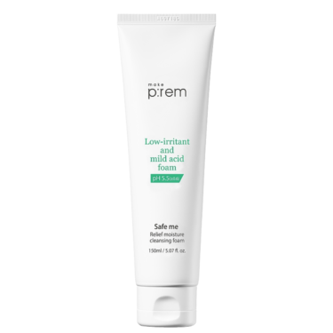 Make P:rem Safe Me Relief Moisture Cleansing Foam 150 мл — Мягкая пенка для умывания с шалфеем и экстрактом арктической малины