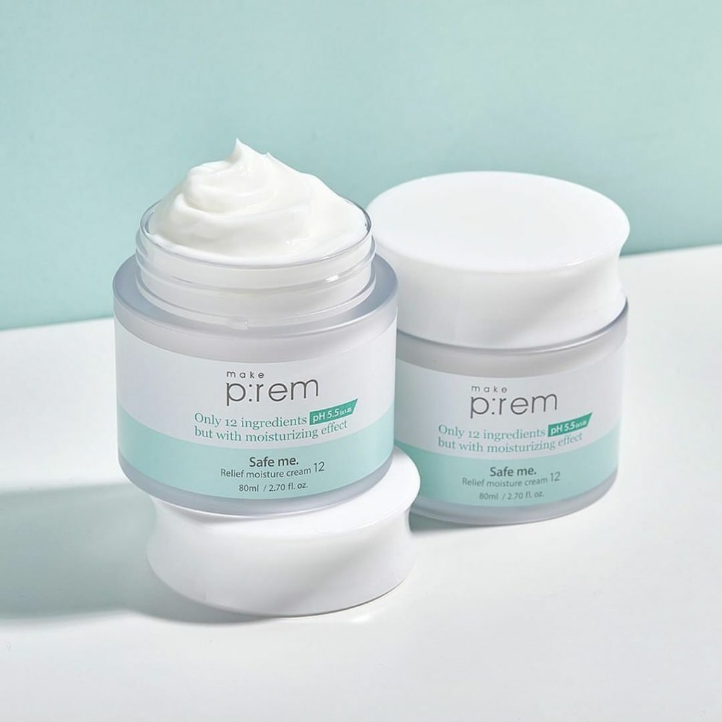 Make P:rem Safe Me Relief Moisture Cream 80 мл — Гіпоалергенний крем для чутливої шкіри обличчя