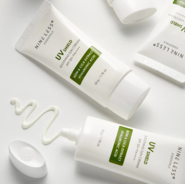 NINE LESS Essentials UV Shield Soothing Sun Cream SPF 50+ PA++++ 50 мл — Солнцезащитный крем с центеллой
