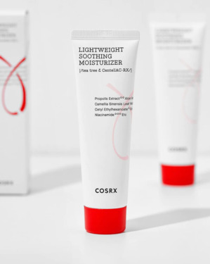 COSRX AC Collection Lightweight Soothing Moisturizer 80 мл — Зволожуючий крем для обличчя з АНА/ВНА кислотами