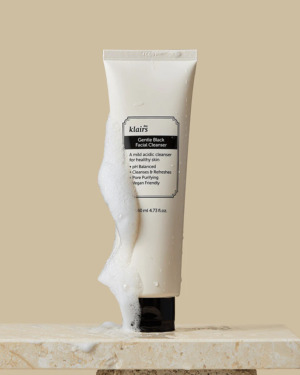 Dear Klairs Gentle Black Facial Cleanser 140 мл — м’яка пінка для вмивання з чорним трюфелем