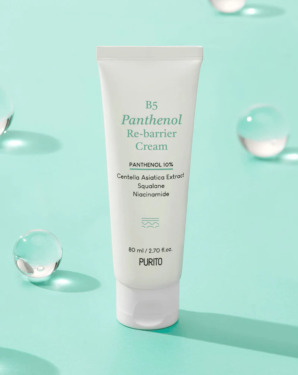 Purito B5 Panthenol Re-barrier Cream 80 мл — Веганський крем з 10% пантенолу