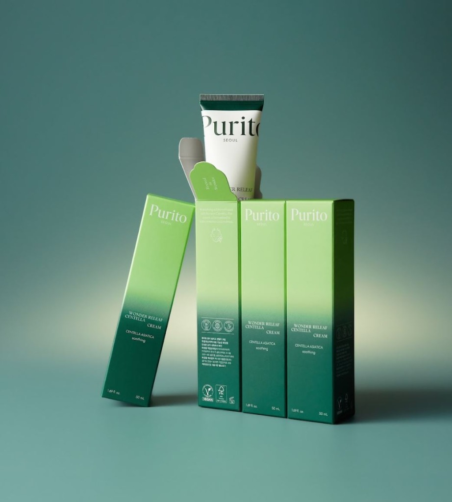 Purito Seoul Wonder Releaf Centella Cream 50 мл — Успокаивающий крем для восстановления кожи с центеллой