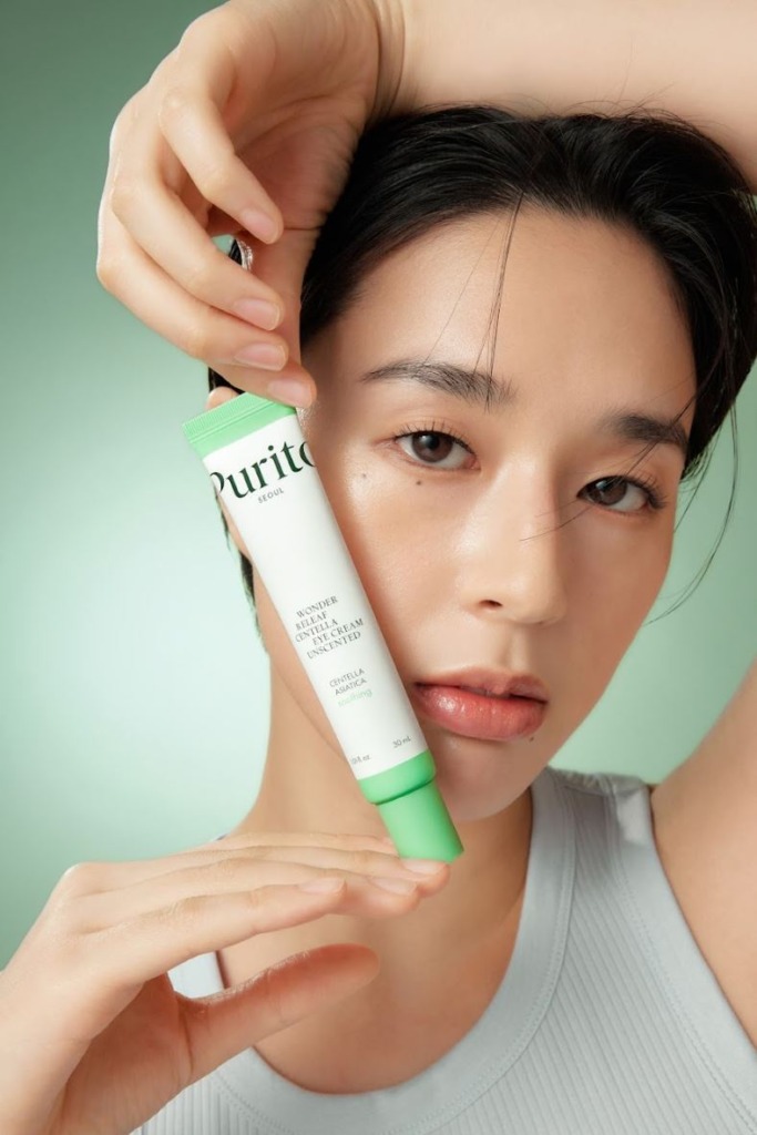 Purito Seoul Wonder Releaf Centella Eye Cream Unscented 30 мл — Крем для зони навколо очей з пептидами та центеллою без ефірних олій