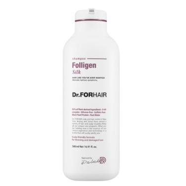 Dr.FORHAIR Folligen Silk Shampoo 300 мл — Шампунь для сухих и поврежденных волос