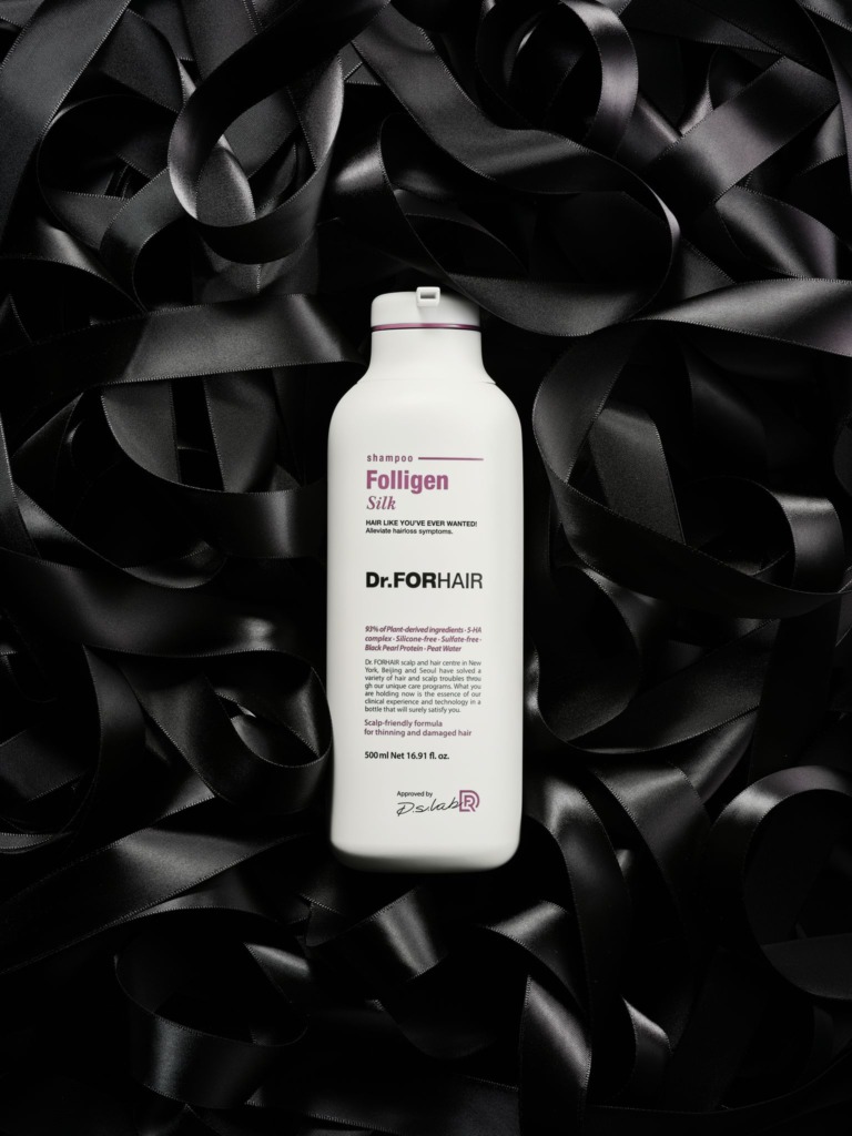 Dr.FORHAIR Folligen Silk Shampoo 300 мл — Шампунь для сухих и поврежденных волос