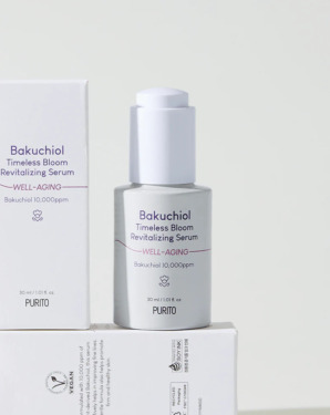 Purito Bakuchiol Timeless Bloom Revitalizing Serum 30 мл — Сироватка відновлювальна з бакучіолом