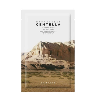 SKIN1004 Madagascar Centella Watergel Sheet Ampoule Mask — Зволожуюча тканинна маска з центеллою азіатською