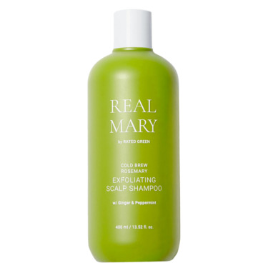 Rated Green Real Mary Exfoliating Scalp Shampoo 400 мл — Глубокоочищающий отшелушивающий шампунь с соком розмарина