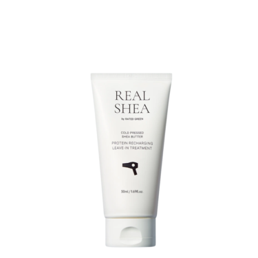 Rated Green Real Shea Protein Recharging Leave-In Treatment 50 мл — Відновлюючий термозахисний крем з невагомим пудровим ароматом (міні)