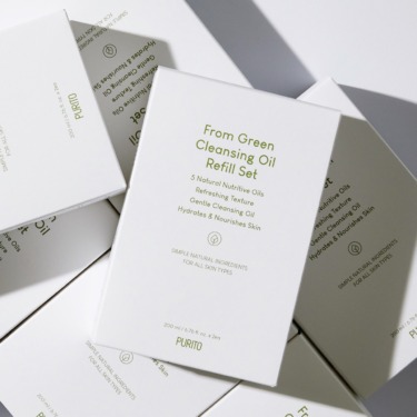 Purito From Green Cleansing Oil Набір 200 мл + 200 мл — Набір гідрофільна олія для зняття макіяжу та очищення обличчя + Рефіл гідрофільної олії