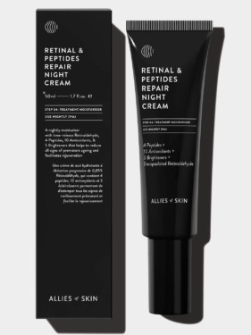 Allies Of Skin Retinal & Peptides Repair Night 50 мл — Нічний антивіковий крем для обличчя з ретинолом та пептидами