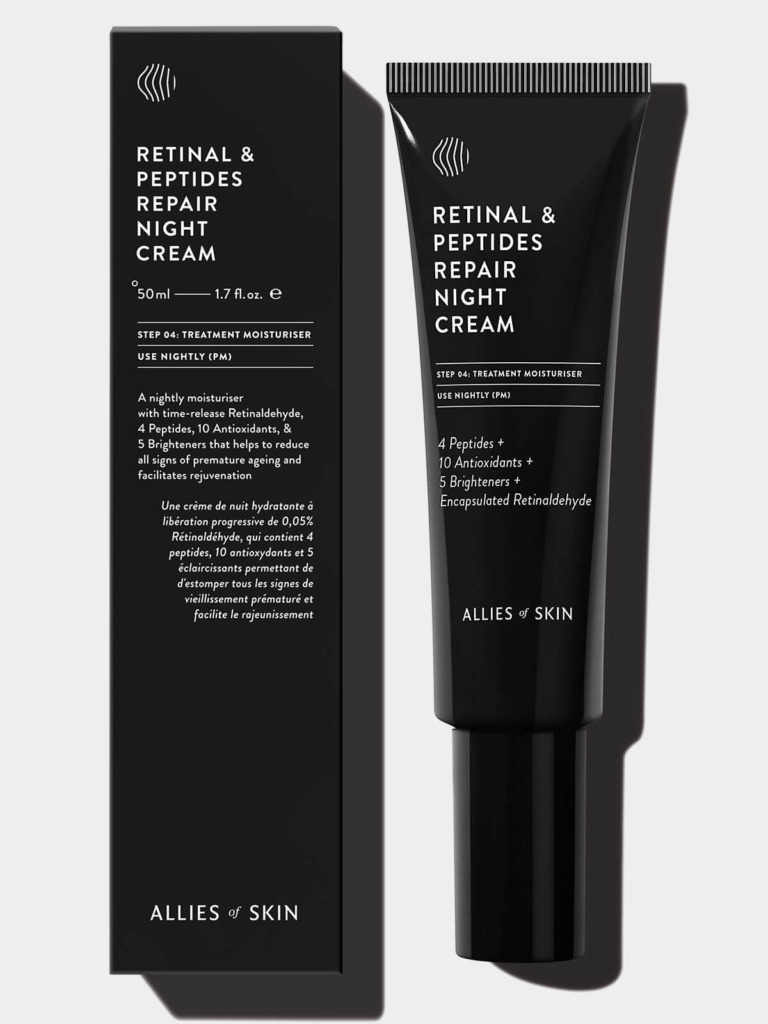 Allies Of Skin Retinal & Peptides Repair Night 50 мл — Нічний антивіковий крем для обличчя з ретинолом та пептидами