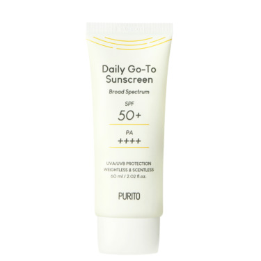 Purito Daily Go-To Sunscreen SPF50+ PA++++ 60 мл — Сонцезахисний крем для обличчя з центеллою SPF 50+