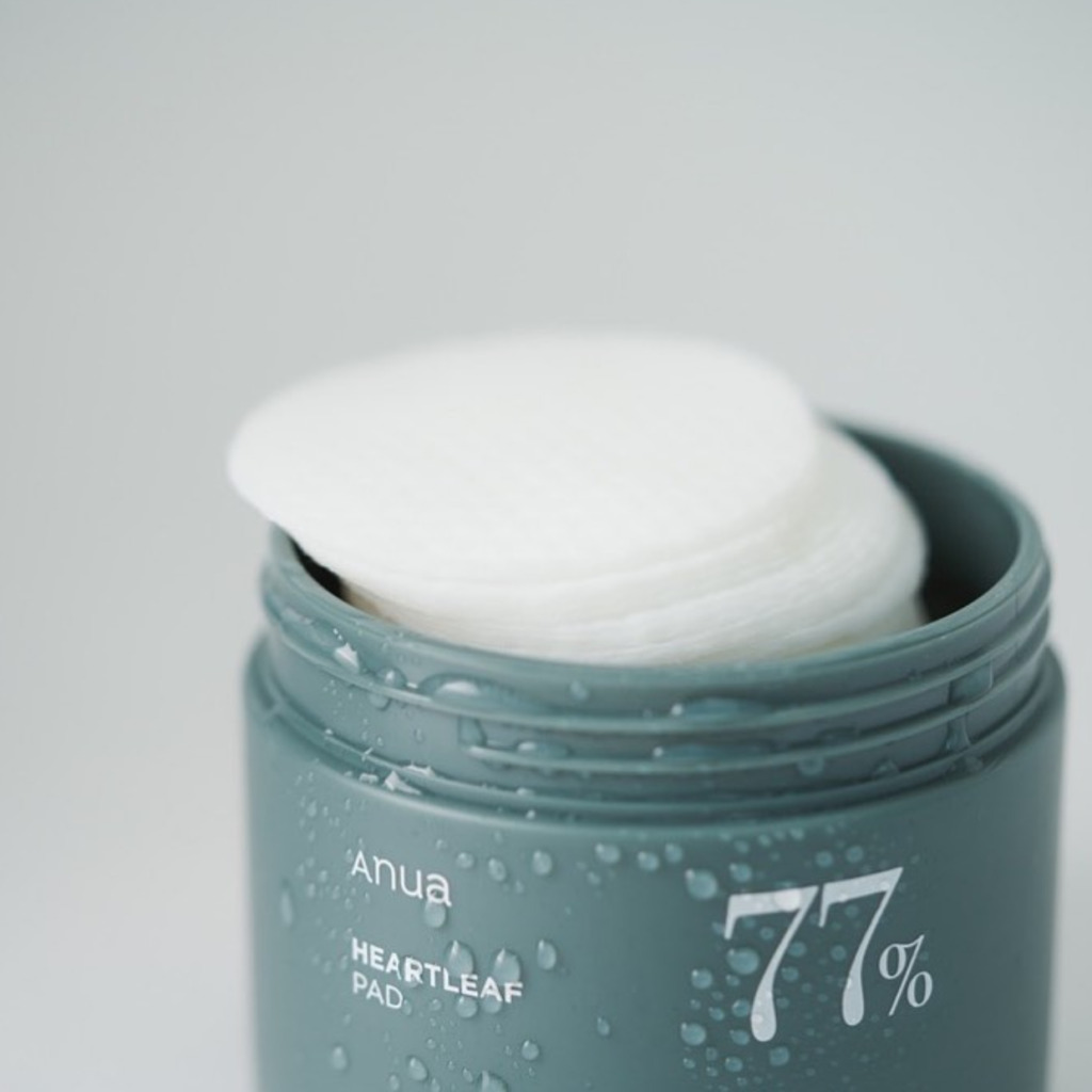 ANUA Heartleaf 77% Clear Pad 70 шт — Пілінг-педи з хауттюйнією і PHA-кислотою