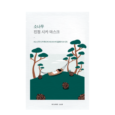 Round Lab Pine Calming Cica Mask Sheet — Успокаивающая тканевая маска с экстрактами игл сосны