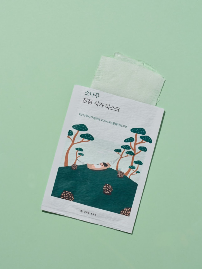 Round Lab Pine Calming Cica Mask Sheet — Успокаивающая тканевая маска с экстрактами игл сосны