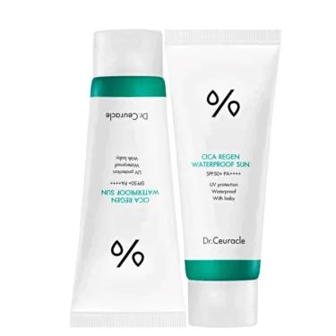 Dr.Ceuracle Cica Regen Waterproof Sun SPF50+ PA++++ 100 мл — Водостойкий солнцезащитный крем с центелой азиатской