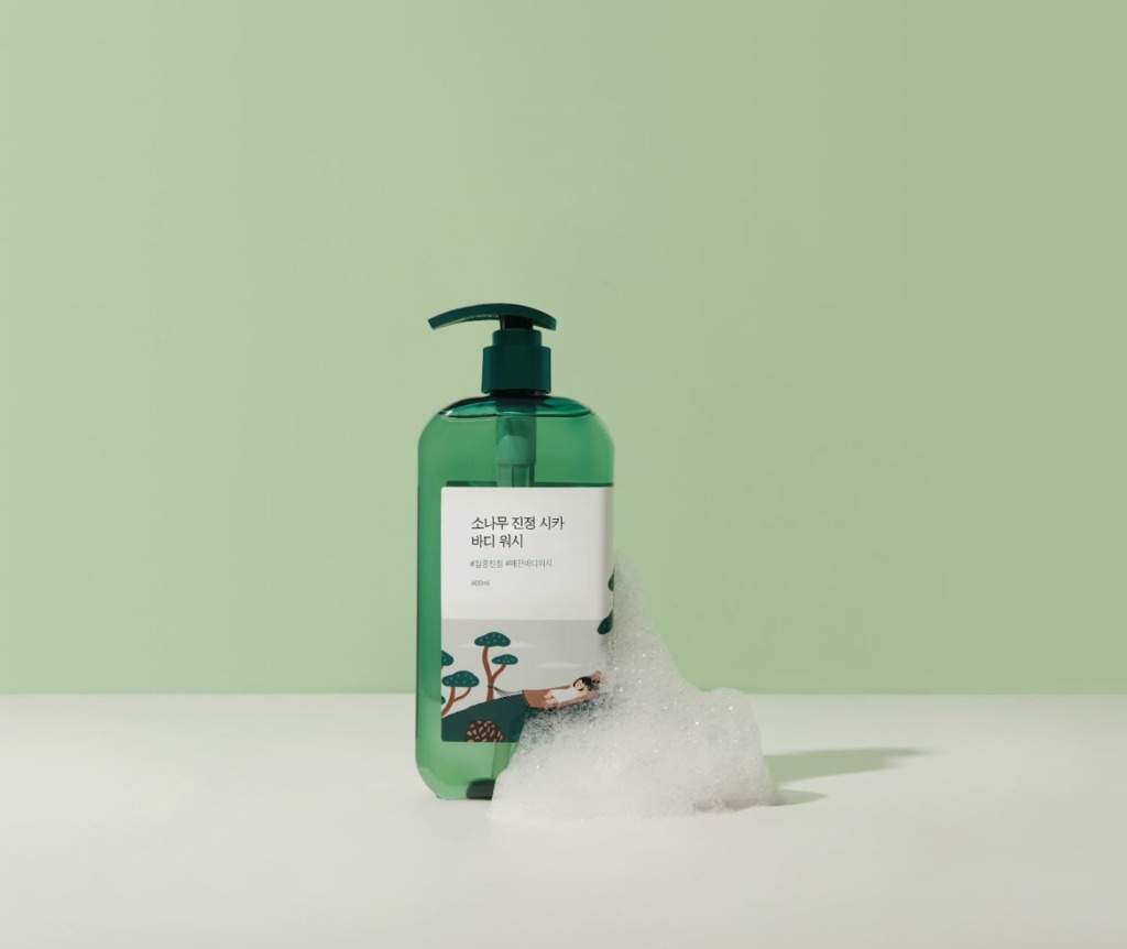 Round Lab Pine Calming Cica Body Wash 400 мл — Заспокійливий гель для душу з екстрактом голок сосни