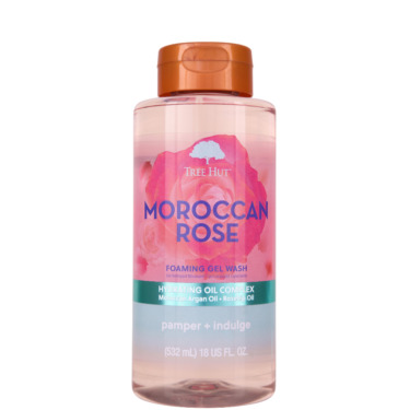 Tree Hut Moroccan Rose Foaming Gel Wash 532 мл — Гель для душа с ароматом розы