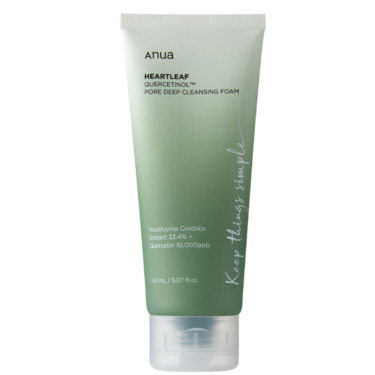 ANUA Heartleaf Quercetinol Pore Deep Cleansing Foam 150 мл — Пінка для глибокого очищення пор
