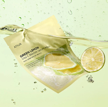 Anua Green Lemon Vita C Blemish Serum Mask — Осветляющая тканевая маска