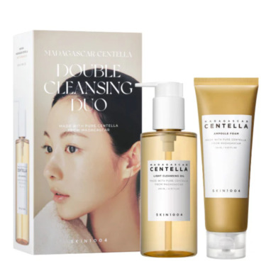 SKIN1004 Madagascar Centella Double Cleansing Duo — Набір для двоетапного очищення з центеллою (гідрофільна олія + кремова пінка)