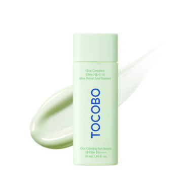 Tocobo Cica Calming Sun Serum SPF50+ PA++++ — Успокаивающая солнцезащитная сыворотка SPF50+
