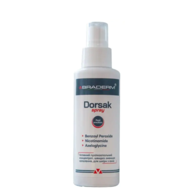 Braderm Dorsak Spray — Спрей для тіла від висипань