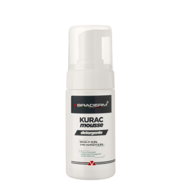 Braderm Kurac Cleansing Mousse 100 мл — Пенка для умывания с пробиотиками
