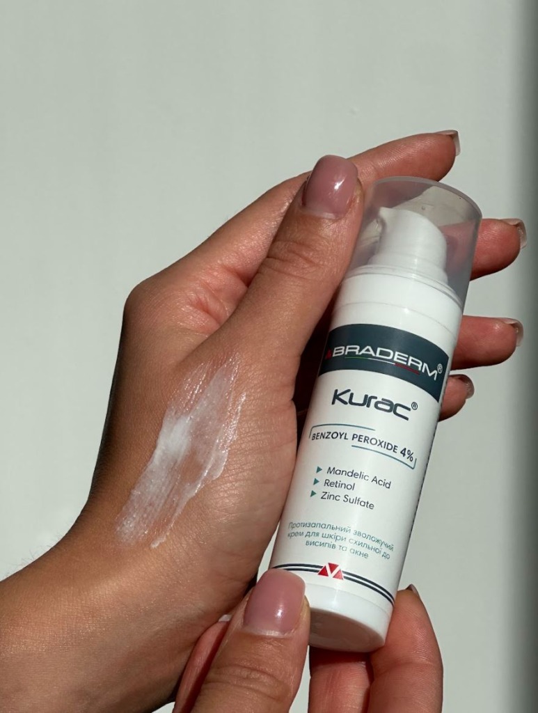 Braderm Kurac Cream — Крем від акне з бензоїлом пероксидом