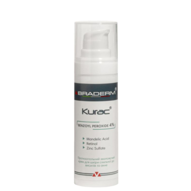 Braderm Kurac Cream — Крем від акне з бензоїлом пероксидом