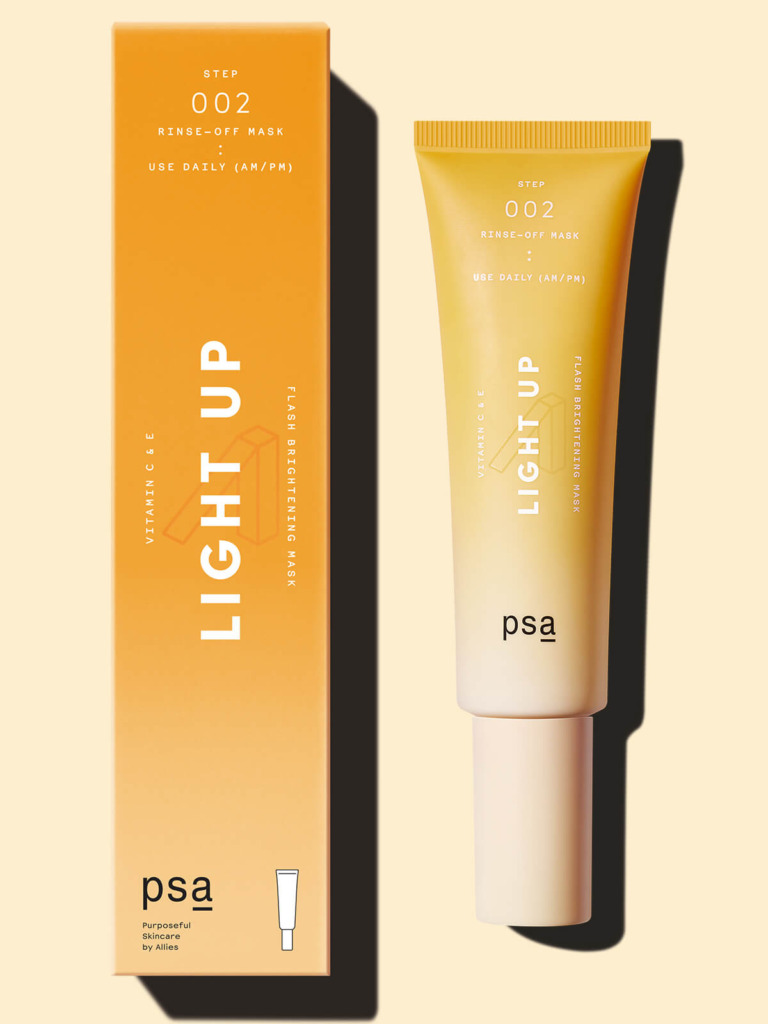 PSA Light Up Vitamin C&E Flash Brightening Mask 50 мл — Маска для сяйва шкіри із 11% вітаміну C