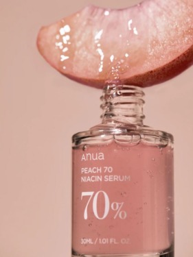 ANUA Peach 70% Niacin Serum 30 мл — Тонізуюча сироватка для обличчя з екстрактом персика та ніацинамідом