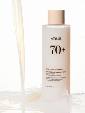 ANUA Rice 70 Glow Milky Toner 250 мл — Зволожуючий рисовий тонер