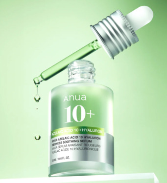 ANUA Azelaic Acid 10 Hyaluron Redness Soothing Serum — Заспокійлива сироватка з азелаїновою кислотою