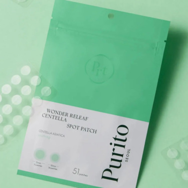Purito Seoul Wonder Releaf Centella Spot Patch 51 patches — Гідроколоїдні патчі для усунення поодиноких прищів та запалень