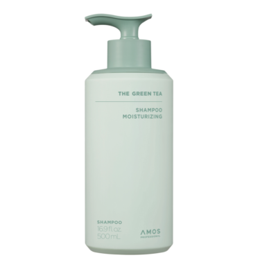 Amos Professional The Green Tea Shampoo Moisturizing 500 мл — Шампунь с зеленым чаем для нормальной и сухой кожи головы