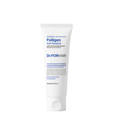 Dr.FORHAIR Folligen Anti-Dandruff Shampoo 70 мл — Шампунь від лупи для ослабленого волосся (міні)
