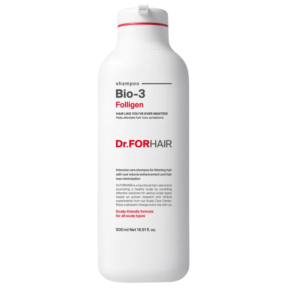 Dr.FORHAIR Folligen BIO 3 Shampoo 500 мл Dr.FORHAIR Folligen BIO 3 Shampoo 500 мл — Восстанавливающий шампунь против выпадения со стволовыми клетками